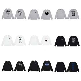 Stussy sweatshirt autumn and winter round neck top heavy terry-2217  
